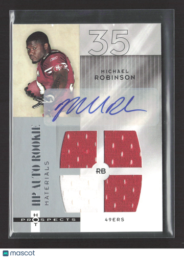 2006 Fleer Hot Prospects Michael Robinson #219 Jersey Patch HP Auto Rookie Materials Auto