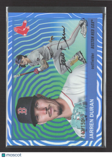 2025 Topps Chrome Jarren Duran #2 Blue RayWave 20/30