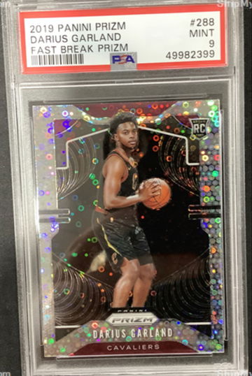 2019 Panini Prizm Darius Garland Fast Break PSA 9 POP 61