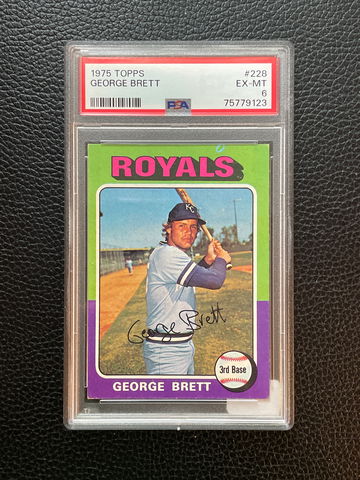 1975 Topps George Brett RC PSA 6