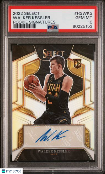 2022 Panini Select Rookie Signatures Walker Kessler #RSWKS PSA 10