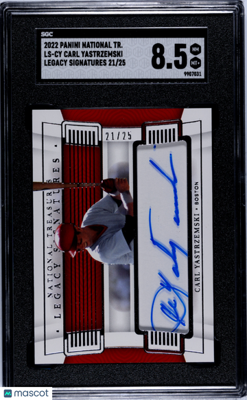 2022 Panini National Treasures Carl Yastrzemski #LS-CY Legacy Sigs. SGC 8.5