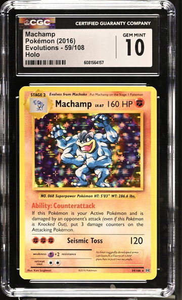 2016 Evolutions #59/108 Machamp CGC 10