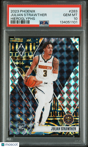 2023 Panini Phoenix Julian Strawther #283 Hieroglyphs PSA 10