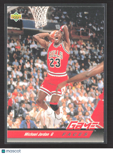 1993 Upper Deck Game Faces Michael Jordan #488