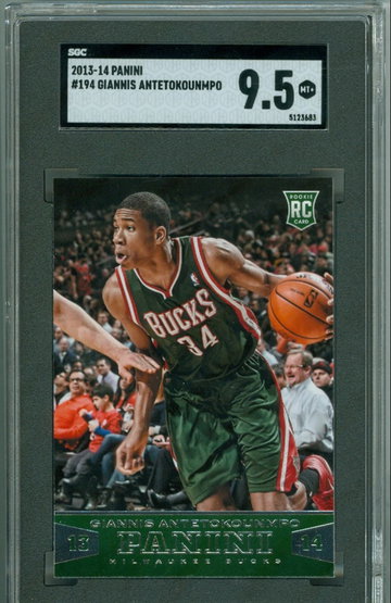 Giannis Antetokounmpo 2013 Panini RC SGC 9.5