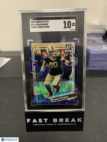 2023 Panini Donruss Optic Bryan Bresee #276 Purple Shock Parallel/Variety Rookie Insert SGC 10