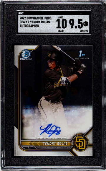 SGC 9.5 2022 Bowman Chrome Yendry Rojas Auto