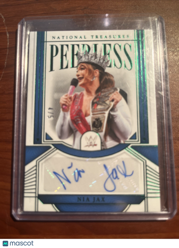 2024 Panini National Treasures Nia Jax Green Parallel/Variety Insert Panini Authentic