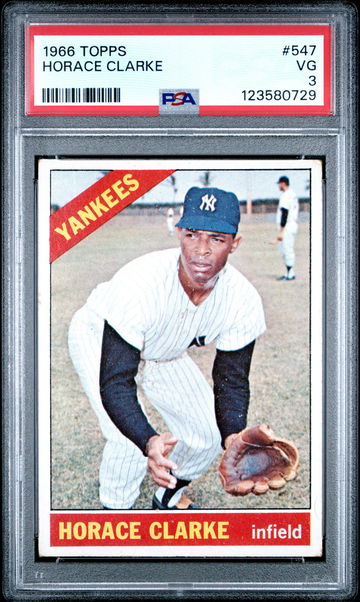 1966 Topps Horace Clarke #547 PSA 3