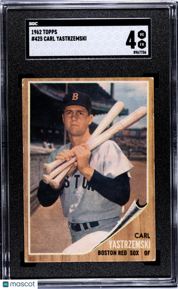 1962 Topps Carl Yastrzemski #425 SGC 4