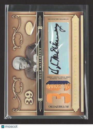 2006 Playoff National Treasures Hugh McElhenny #14 /39 Game-Worn Prime Jersey Patch