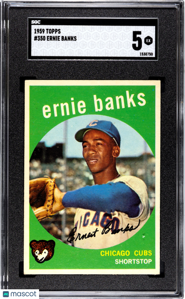 1959 Topps Ernie Banks #350 SGC 5