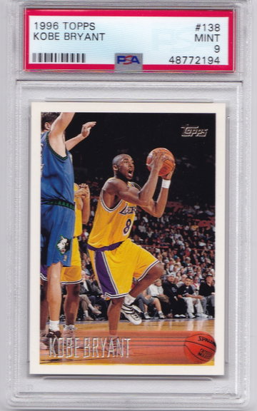 1996 Topps Kobe Bryant PSA 9
