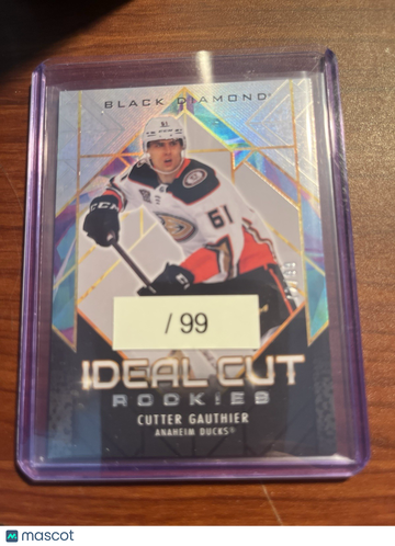 2024-25 Upper Deck Black Diamond - Ideal Cut Rookies Cutter Gauthier #ICR-CG [None] Rookie