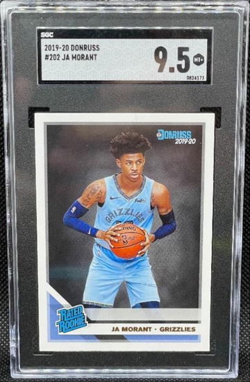 Ja Morant Rookie Donruss Graded SGC 9.5