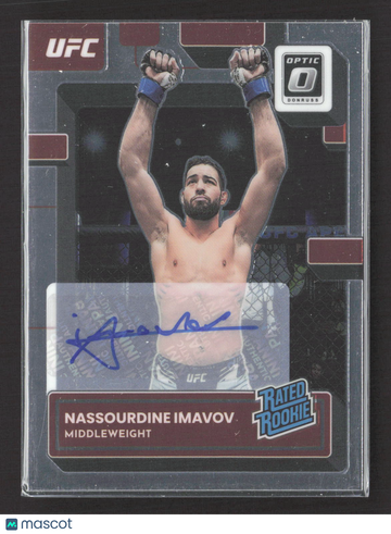 2023 Panini Donruss Optic UFC Nassourdine Imavov #103 Auto Trading Card