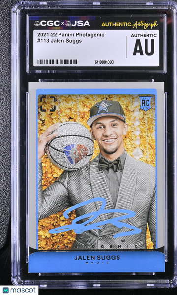 2021-22 Panini Photogenic Jalen Suggs #113 CGC Authentic JSA Auto Authentic