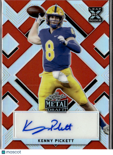 Kenny Pickett 2022 Leaf Metal Draft RC Auto /5 Pittsburgh Panthers
