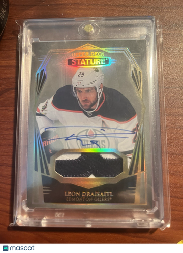 2022-23 Upper Deck Stature Leon Draisaitl #49 Short Print Parallel/Variety Memorabilia Insert Upper Deck