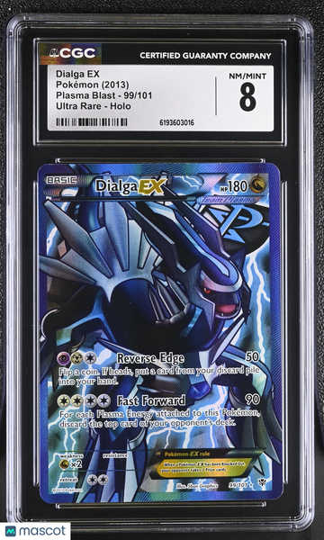Dialga EX #99/101 2013 Pokemon Plasma Blast CGC 8