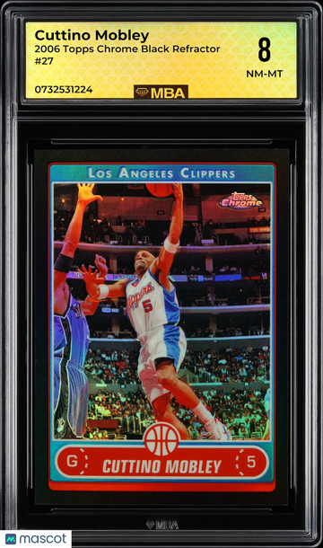 2006 Topps Chrome Cuttino Mobley #27 Black Refractor /99 MBA 8