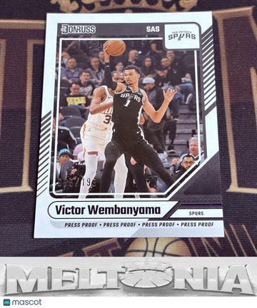 2024-25 Donruss Victor Wembanyama #6 Press Proof Purple SN