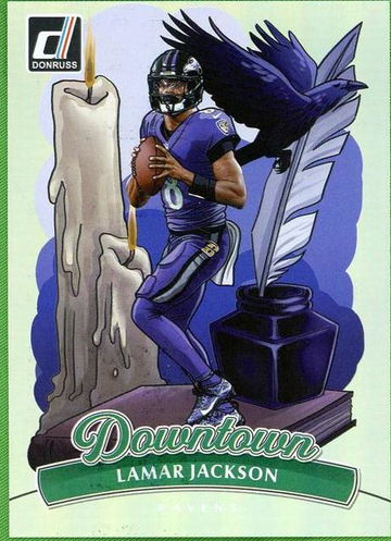 2019 Panini Donruss 1 Lamar Jackson Downtown Ravens