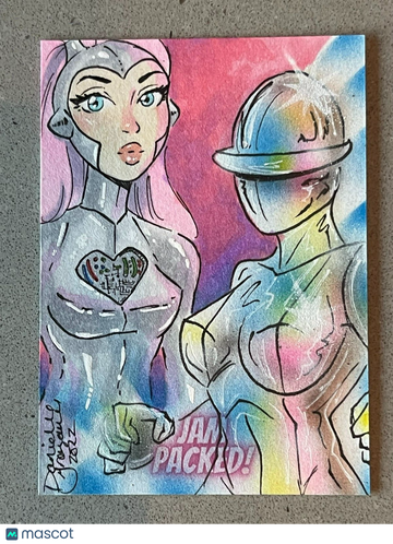 2023 5FINITY JAM PACKED  BIANCA THOMPSON & DANIELLE GRANSAULL  SKETCH Card