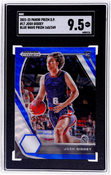 2021 Panini Prizm Draft Blue Wave Josh Giddey #17 165/249 SGC 9.5 RC