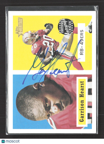 2002 Topps Heritage Garrison Hearst #HR-GH / Certified Autograph Issue