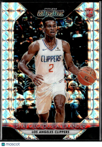 Shai Gilgeous-Alexander 2019 Panini Prizm Mosaic RC Los Angeles Clippers