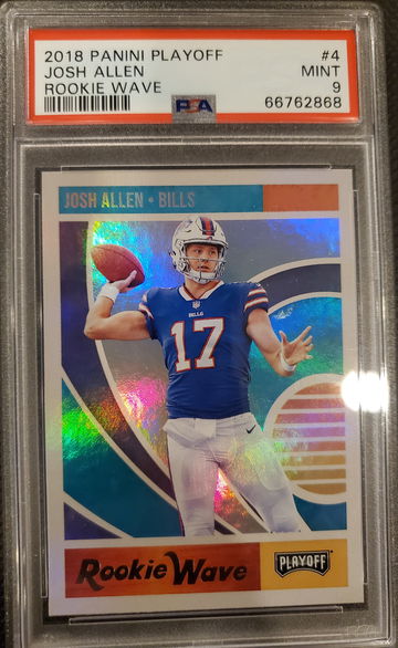 2018 panini playoff rookie wave josh allen #4
