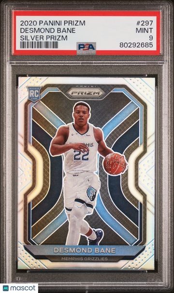 2020 Panini Prizm Desmond Bane #297 Silver PSA 9