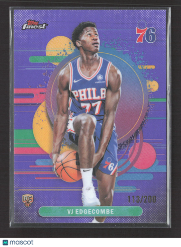2026 Topps Finest VJ Edgecombe #103 Purple /200 RC