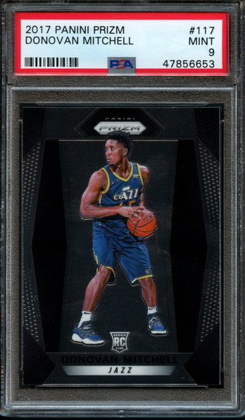 2017 Panini Prizm Donovan Mitchell PSA 9