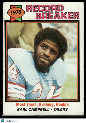 1979 Topps Earl Campbell #331 Cream Colored Back