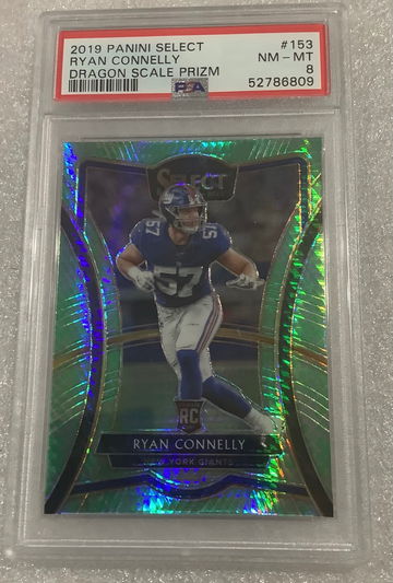 2019 Select Dragon Ryan Connelly Rookie Premier/88 PSA 8 Giants 
