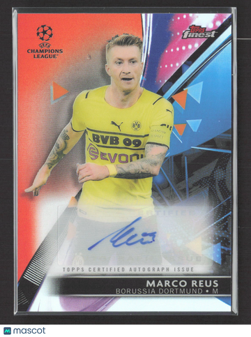 2022 Topps Finest UEFA Champions League Marco Reus #BA-MR 13/25 Auto