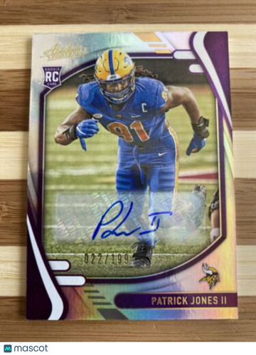 2021 Panini Absolute PATRICK JONES II RC AUTO /199 Vikings