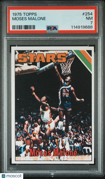 1975 Topps Moses Malone #254 PSA 7