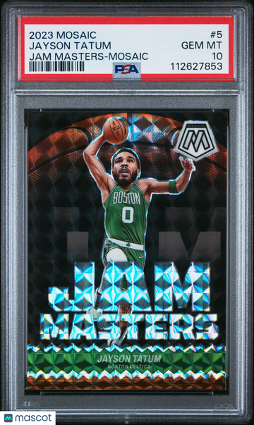 2023 Panini Mosaic Jam Masters Jayson Tatum #5 silver PSA 10