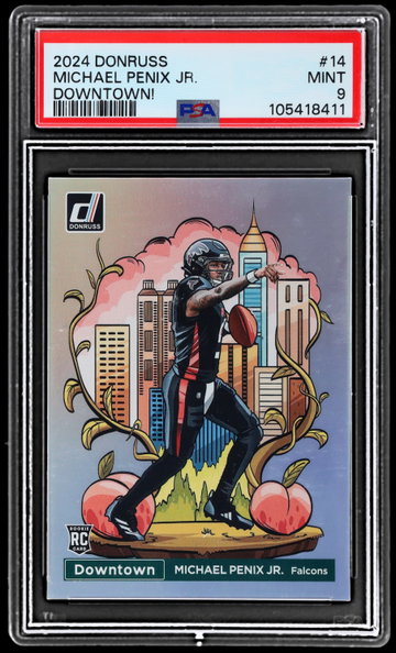 2024 Panini Donruss Michael Penix Jr. Downtown PSA 9 RC