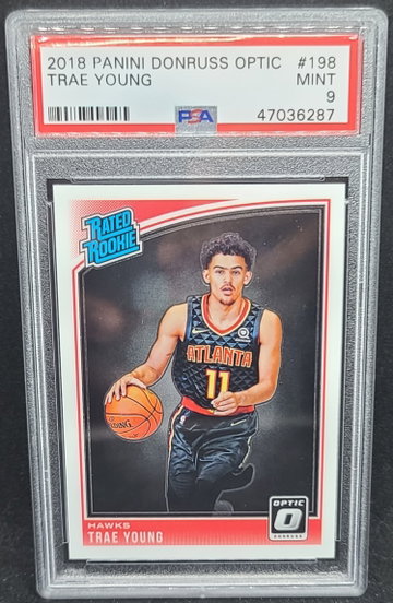 2018 Panini Donruss Optic Trae Young PSA 9
