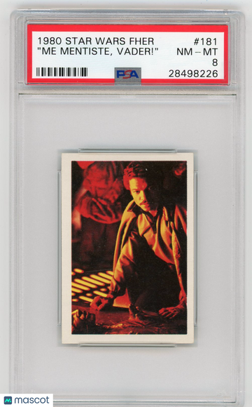 1980 Star Wars Fher "me Mentiste, Vader!" #181 PSA 8