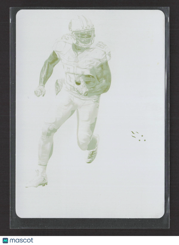 2018 Panini Plates & Patches Unparalleled Football Delanie Walker #58 Yellow Printing /1 Printing Plate