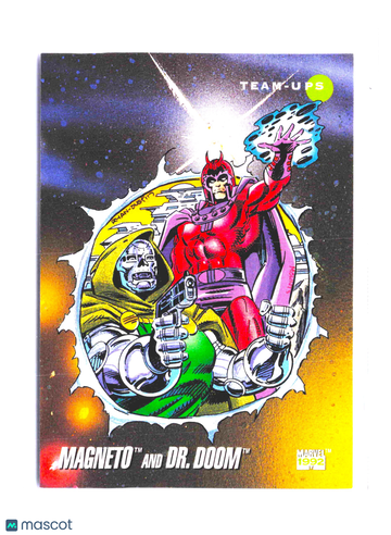 1992 Impel Marvel Universe Dr. Doom Magneto Team-Ups #78