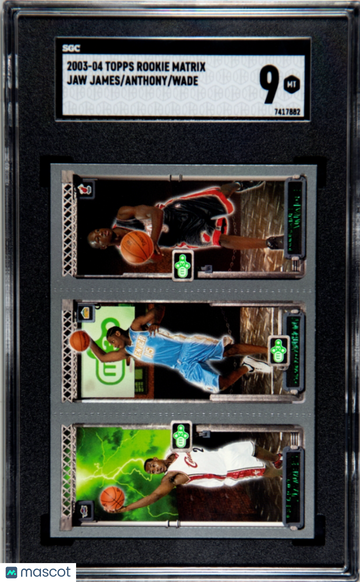 2003 Topps Rookie Matrix Wade Anthony James #JAW SGC 9