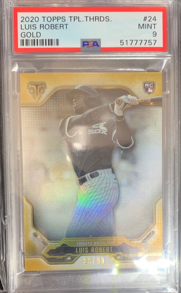 2020 Topps Triple Threads Luis Robert Gold PSA 9 MINT