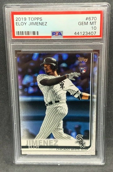 2019 Topps #670 Eloy Jimenez PSA 10 Gem Mint RC Chicago White Sox